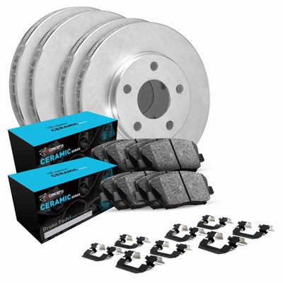 R1 Concepts E- Line Series Brake Rotor with Ceramic Brake Pads Hdw Fits Mazda MPV