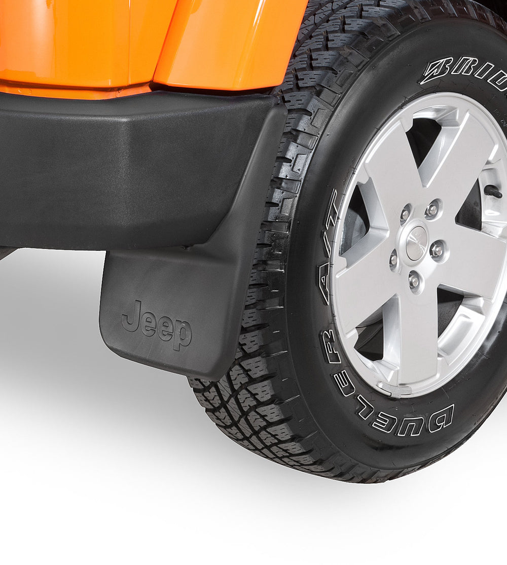 ~(2 lbs. 21X14X4)~ JK Rear Mudflaps w/Jeep Logo