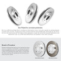 R1 Concepts E- Line Series Brake Rotor with Ceramic Brake Pads Fits Ford Ranger