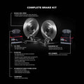 R1 Concepts Brake Rotor- Blank with Optimum Oe Pads Hdw Fits INFINITI G20