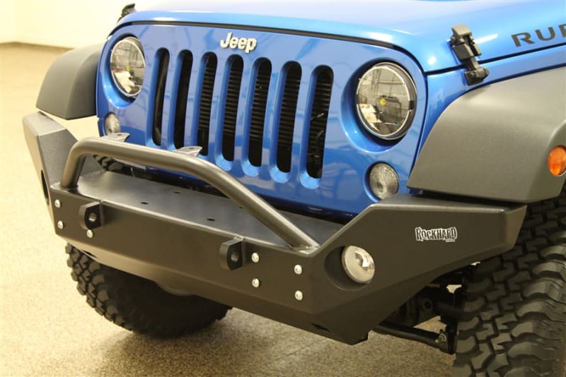 Rock Hard 4x4 Aluminum Patriot Series Full Width Front Bumper for Jeep Wrangler JK 2007 - 2018 [RH-5046]