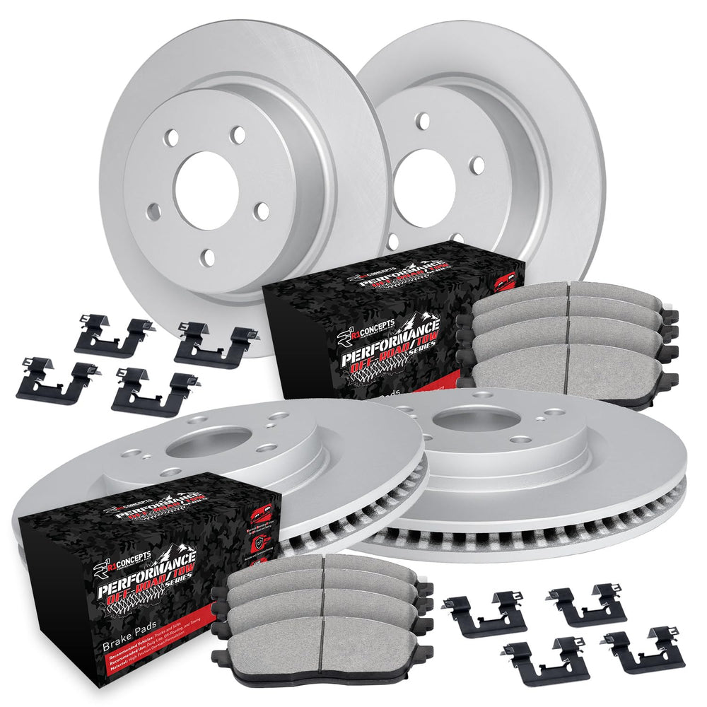 R1 Concepts Carbon Series Brake Rotors - Perf Off-Road/Tow Pads - Hdw