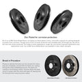 R1 E- Line Series Brake Rotor - D/S - Black w/ Ceramic Pads Hdw Fits Dodge Stealth