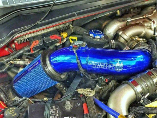 Sinister Diesel Cold Air Intake for 2008-2010 Ford Powerstroke 6.4L (Dry Filter) - SD-CAI-6.4-DRY