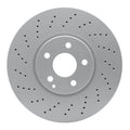 R1 Concepts GEOSPEC Coated Rotor - Drilled Fits Mercedes-Benz E500