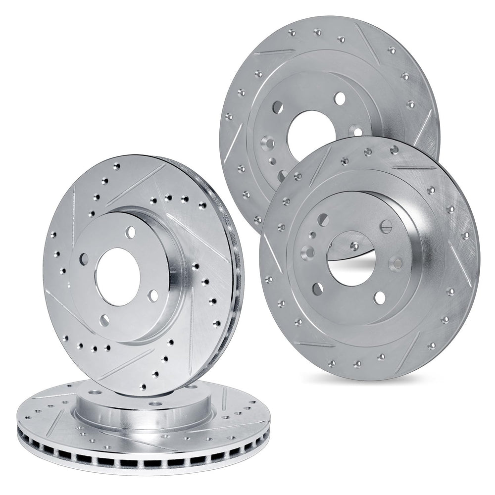 R1 Concepts Brake Rotor- D/S - Silver Fits Toyota Yaris