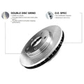 R1 Concepts E- Line Series Brake Rotor with Ceramic Brake Pads Hdw Fits Audi TT