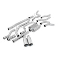 0914 FORD F150 CATBACK EXHAUST SYSTEM POLISHED TUBE W/POLISHED TIPS