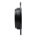 R1 07-17 Acura MDX Rear Right Drilled & Slotted Black Brake Rotor