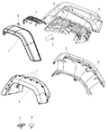 ~(8 lbs. 52X16X13)~ JK Sahara Drivers Front Fender