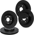 R1 Concepts Brake Rotor- D/S - Black Fits Audi 5000