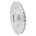 R1 Concepts Brake Rotor Drilled and Slotted Silver Fits Chrysler Crossfire