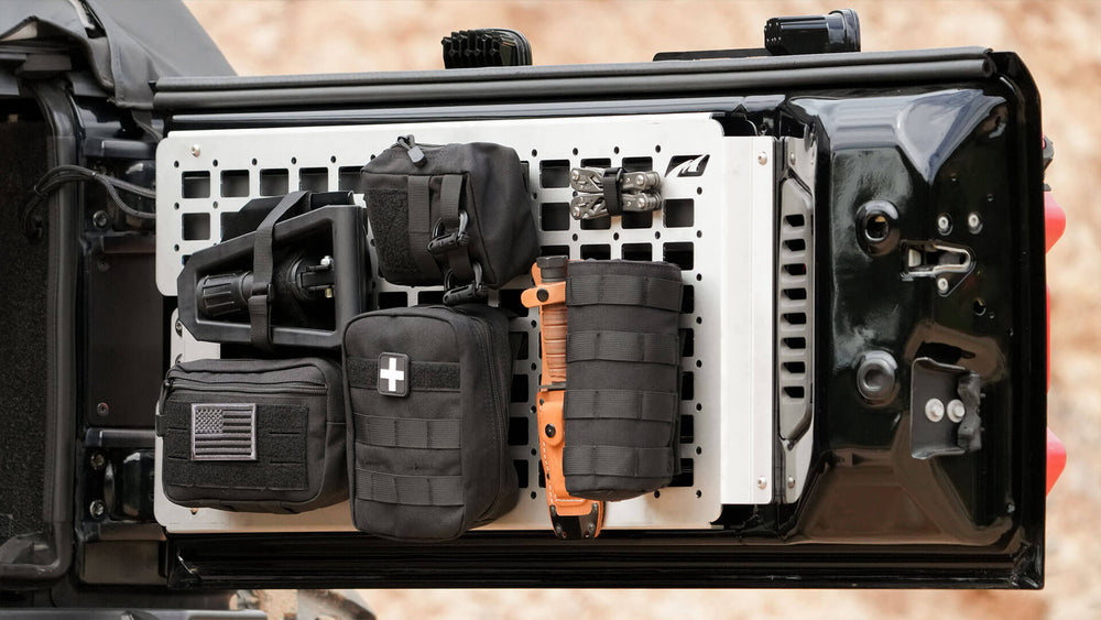Rear Gate Aluminum Molle Panel for Jeep JK / JKU