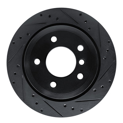 R1 Concepts Brake Rotor Drilled and Slotted Silver Fits BMW Z4