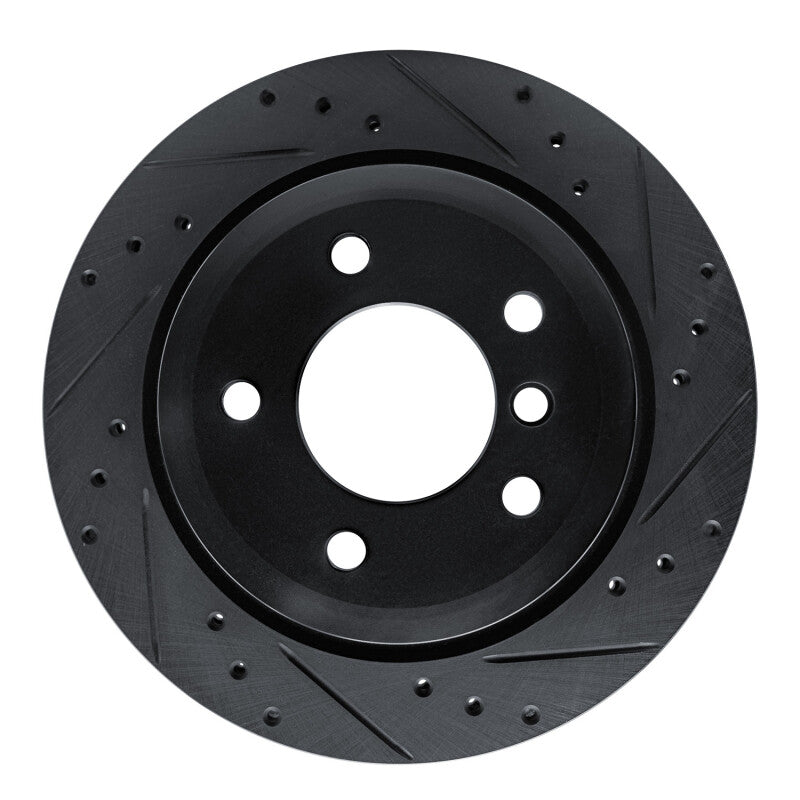R1 Concepts Brake Rotor Drilled and Slotted Silver Fits BMW Z4