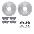 R1 Concepts Brake Rotor- Blank with Optimum Oe Pads Hdw Fits Hyundai Azera