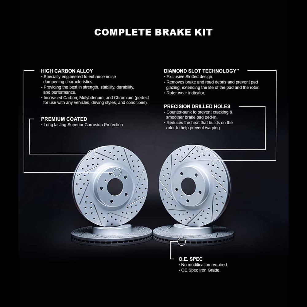 R1 Concepts Brake Rotor- Carbon D/S Fits Nissan Pathfinder