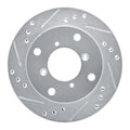 R1 Concepts Brake Rotor Drilled and Slotted Silver Fits Chevrolet Metro