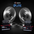R1 Concepts Brake Rotor- Blank with Optimum Oe Pads Fits Volvo S40