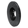 R1 07-15 Mini Cooper (Excl Clubman) Front Right Drilled & Slotted Black Brake Rotor