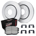 R1 88-00 Cadillac Escalade Front Carbon Coated Rotor Set w/Off-Road/Tow Pads