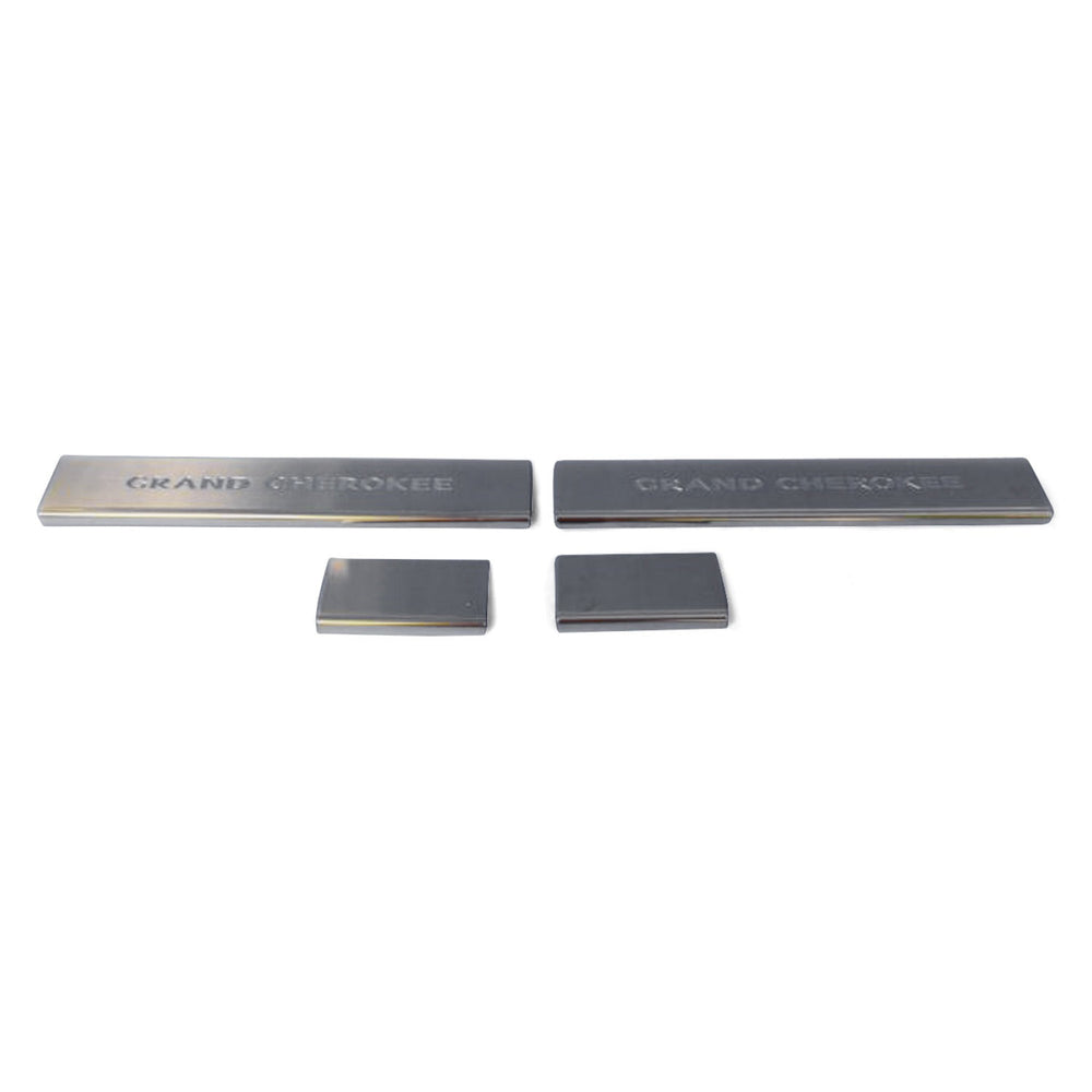 Stainless Steel Door Sills for 2014 Jeep Grand Cherokee.
