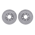 R1 86-91 Acura Integra Front Drilled & Slotted Silver Brake Rotor Set