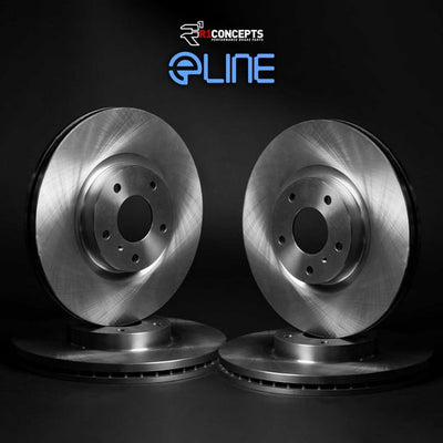 R1 Concepts Brake Rotor- Cross Drilled Fits BMW 1