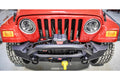 Crawltek Jeep CJ/YJ/TJ Pyro Midwidth Front Bumper - Flat Top Stinger - TJ10221