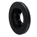 R1 12-25 Ford F-250 4WD (Super Duty) Front Right Drilled & Slotted Black Brake Rotor