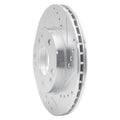 R1 Concepts Brake Rotor Drilled and Slotted Silver Fits Mercedes-Benz 190D