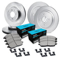 R1 Concepts E- Line Series Brake Rotor with Ceramic Brake Pads Hdw Fits Dodge Attitude