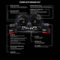 R1 eLINE Series Brake Rotors - D/S - Black - Perf Off-Road/Tow Pads - Hdw