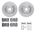 R1 Concepts E- Line Series Brake Rotor with Ceramic Brake Pads Hdw Fits Ford Focus
