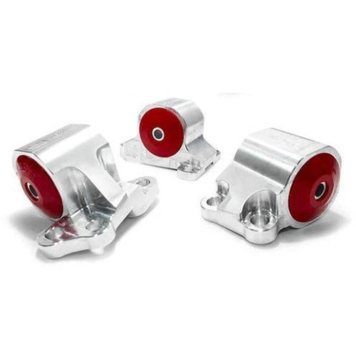 92-95 Civic 94-01 Integra Polished Aluminum Engine Replacement Mount Kit B/D-Series Manual /Hydro Solid Polished Aluminum No Bushings Innovative Mounts