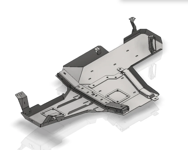 MotoBilt Skid Plate System for 2007-2011 JKU 4-Door MB1247-41 MB1247-41