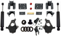 07-13 Quad Silverado 3 5 in w C-NOTCH SPINDLES COILS REAR HANGERS BUMP STOPS AND FLIP KIT