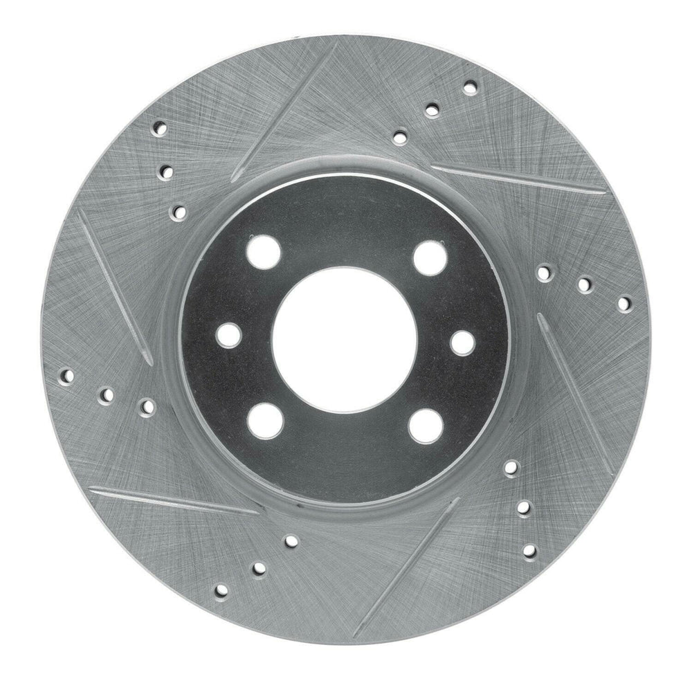 R1 09-19 Dodge Vision (Mexico) Front Left Drilled & Slotted Black Brake Rotor