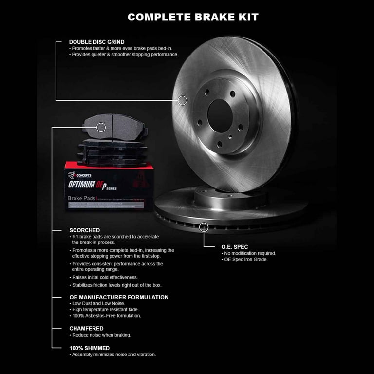 R1 Concepts Brake Hose Fits Honda Civic