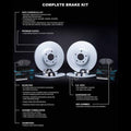 R1 Concepts Brake Rotor- Carbon Coated with Ceramic Pads Hdw Fits BMW M3