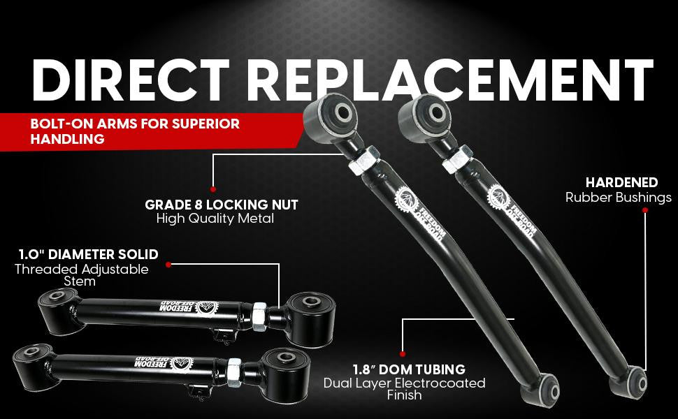 OEM Replacement Rear Upper Control Arms 09-24 Ram 1500 19-24 1500 Classic 20-24 Gladiator Freedom Off-Road