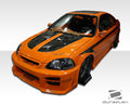 1996-1998 Honda Civic 2DR Duraflex R34 Body Kit - 4 Piece - Includes R34 Front Bumper Cover (101776) Spyder Rear Bumper Cover (101744) Spyder Side Skirts Rocker Panels (101720)