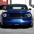 WHITE LED SEQUENTIAL TAIL LIGHT FULL GLOSSY BLACK HOUSING CLEAR LENS - US SPEC VEHICLES ONLY - MUSTANG COUPE AND CONVERTIBLE