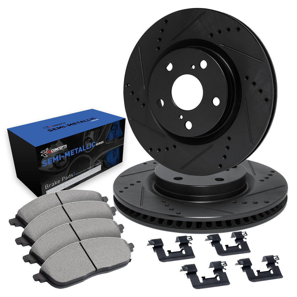 R1 Concepts Hi-Carbon Alloy GEOMET Coated Rotor Fits BMW i3