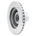 R1 Concepts Brake Rotor Drilled and Slotted Silver Fits Lincoln Town