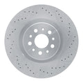 R1 Concepts Brake Rotor - Drilled Fits Maserati Ghibli