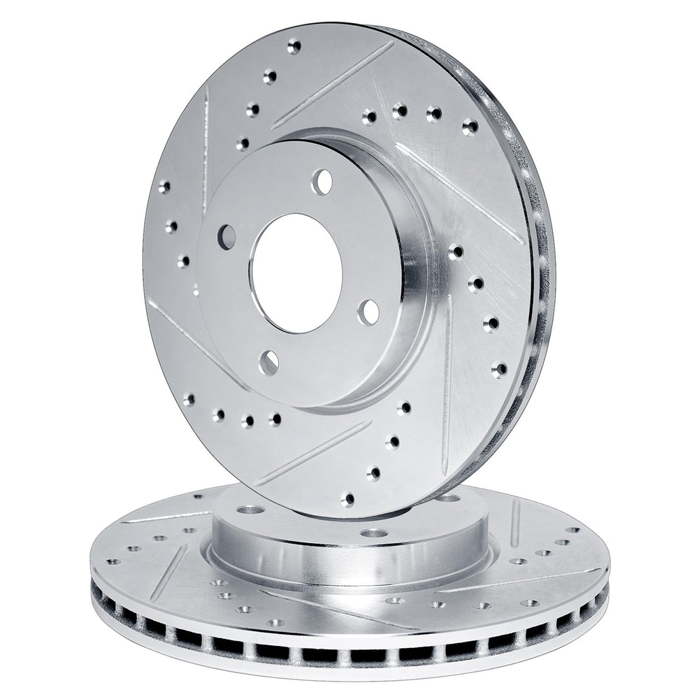 R1 Concepts Brake Rotor- D/S - Silver Fits Nissan 200SX