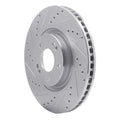 R1 11-25 Hyundai Tucson Front Left Drilled & Slotted Black Brake Rotor