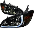 R8 STYLE PROJECTOR HEADLIGHT SMOKE
