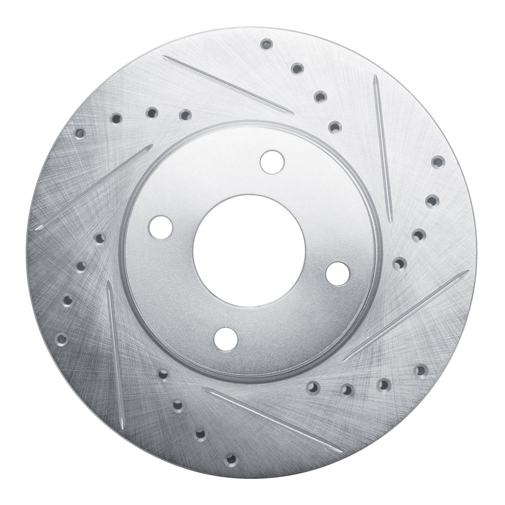 R1 17-18 Chevrolet SPARK (Mexico) Front Right Drilled & Slotted Black Brake Rotor
